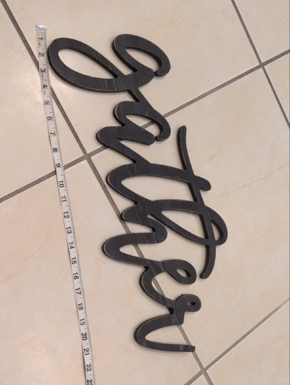 Black "Gather" Script Wall Decor - Picture 2 of 6